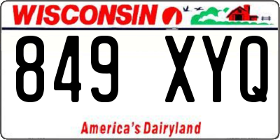 WI license plate 849XYQ