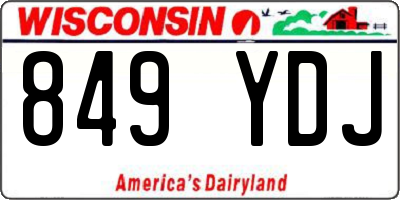 WI license plate 849YDJ