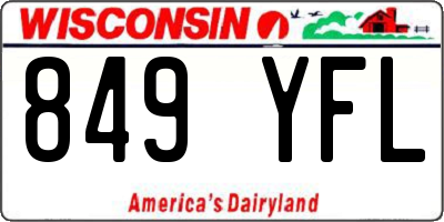 WI license plate 849YFL