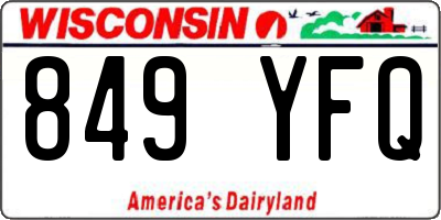 WI license plate 849YFQ