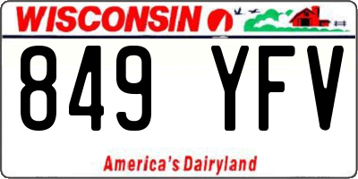 WI license plate 849YFV