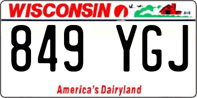 WI license plate 849YGJ
