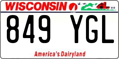 WI license plate 849YGL