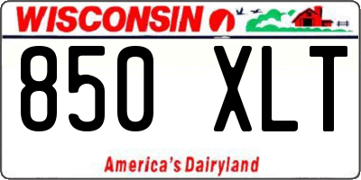 WI license plate 850XLT