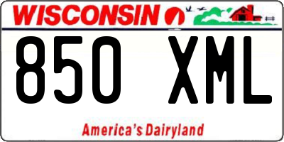 WI license plate 850XML