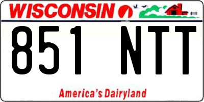 WI license plate 851NTT
