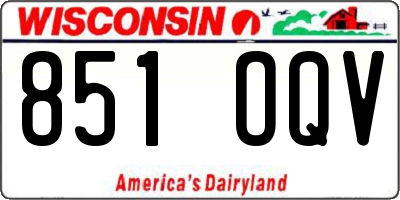 WI license plate 851OQV