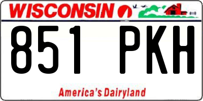 WI license plate 851PKH