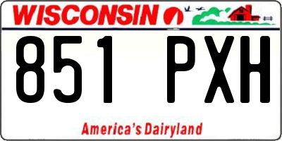 WI license plate 851PXH