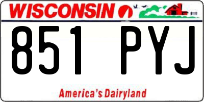 WI license plate 851PYJ