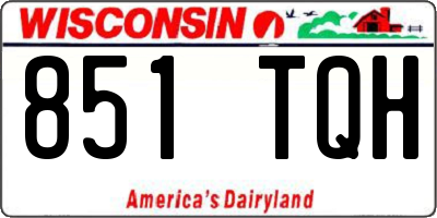 WI license plate 851TQH