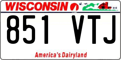 WI license plate 851VTJ