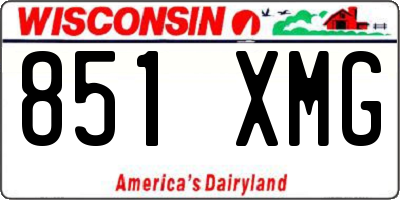WI license plate 851XMG