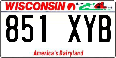 WI license plate 851XYB
