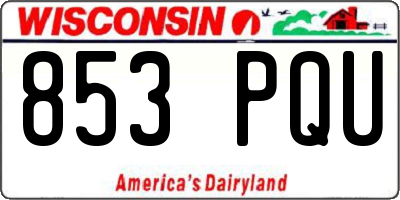 WI license plate 853PQU