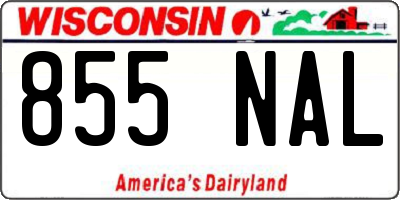 WI license plate 855NAL