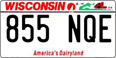 WI license plate 855NQE
