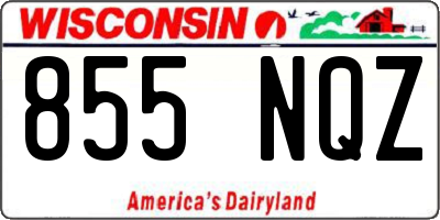 WI license plate 855NQZ