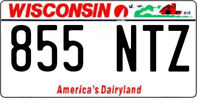 WI license plate 855NTZ