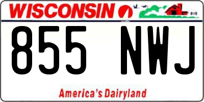WI license plate 855NWJ
