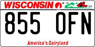 WI license plate 855OFN
