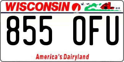WI license plate 855OFU