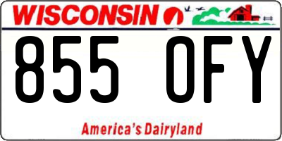 WI license plate 855OFY