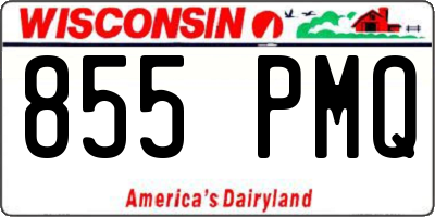 WI license plate 855PMQ