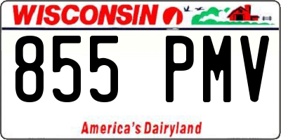 WI license plate 855PMV