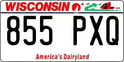 WI license plate 855PXQ