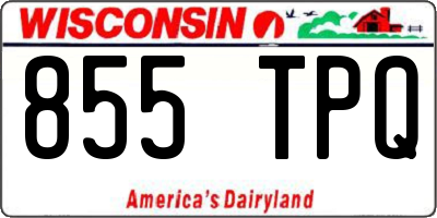 WI license plate 855TPQ