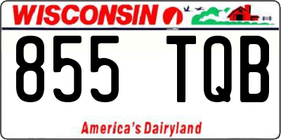 WI license plate 855TQB