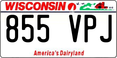 WI license plate 855VPJ