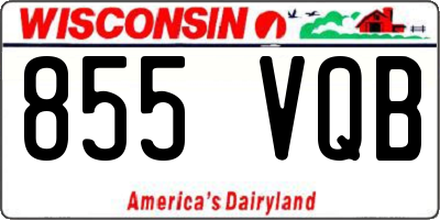 WI license plate 855VQB