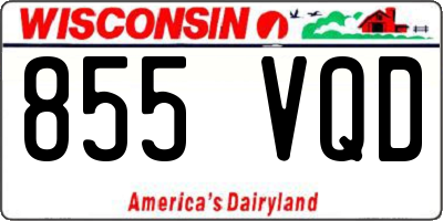 WI license plate 855VQD