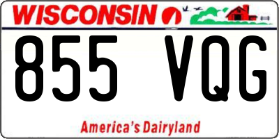 WI license plate 855VQG