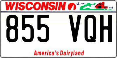 WI license plate 855VQH