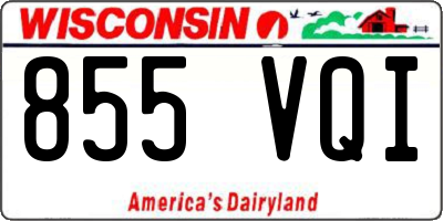WI license plate 855VQI