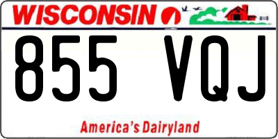 WI license plate 855VQJ