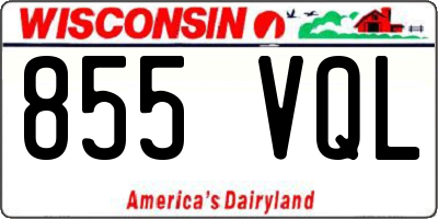 WI license plate 855VQL
