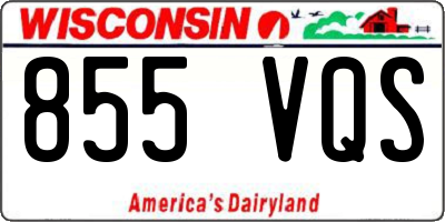 WI license plate 855VQS