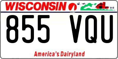 WI license plate 855VQU