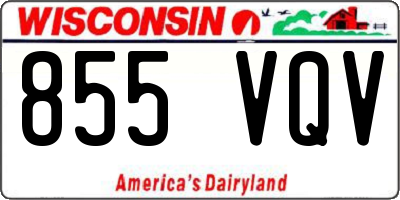 WI license plate 855VQV