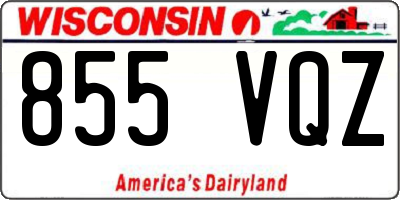 WI license plate 855VQZ