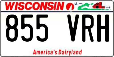 WI license plate 855VRH