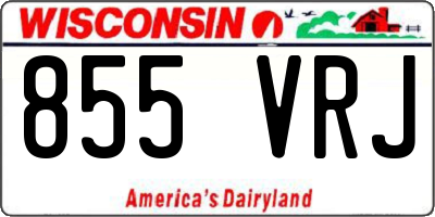 WI license plate 855VRJ
