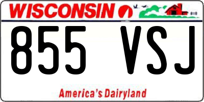 WI license plate 855VSJ