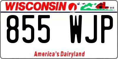 WI license plate 855WJP
