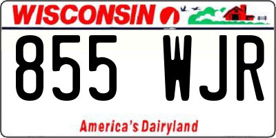 WI license plate 855WJR
