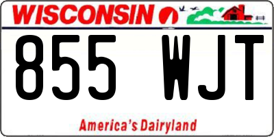 WI license plate 855WJT